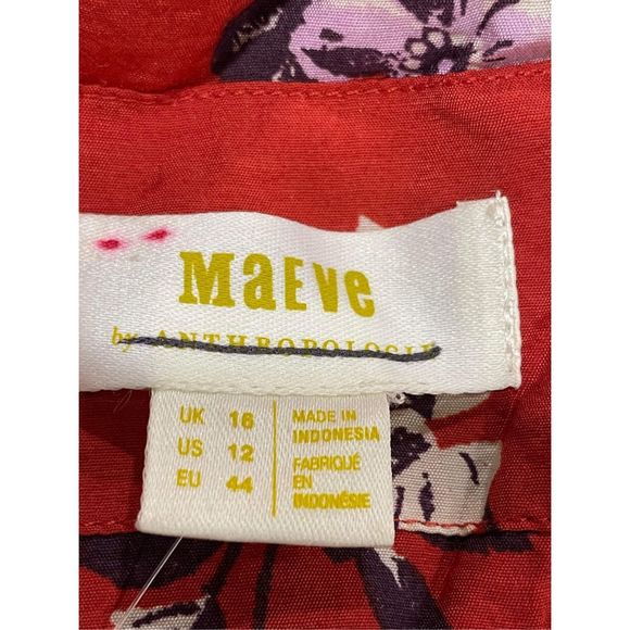 New Anthropologie x Maeve Puff-Sleeve Dress Size 12 - Picture 8 of 8